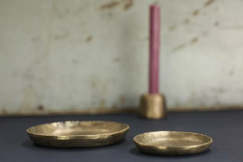 Nkuku Small Gold Jahi Plate 3 Nkuku Small Gold Jahi Plate