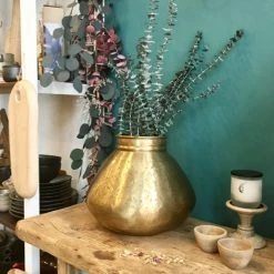Nkuku Large Nami Brass Vase