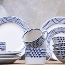 Nkuku Indigo Drop Mug - Set of 2