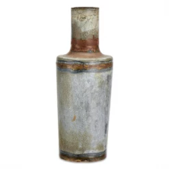 Nkuku Large Aged Zinc Bennu Bottle Vase
