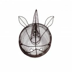 Nkuku XL Rust Eko Wire Rhino Head Trophy