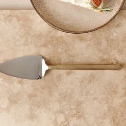 Nkuku Sirkali Cake Slice - Brushed Gold