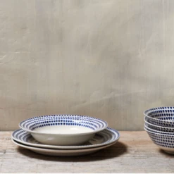 Nkuku Indigo Drop Pasta Bowl