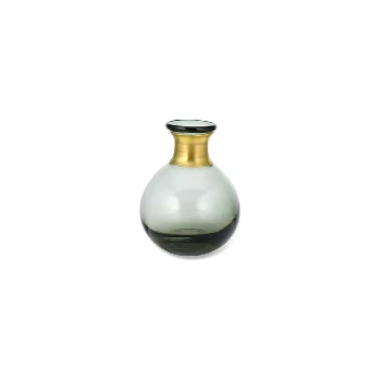 Nkuku Small Glass Smoke Miza Mini Vase 1 Nkuku Small Glass Smoke Miza Mini Vase
