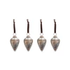 Nkuku Large Oiled Antique Khutu Baubles Set of 4