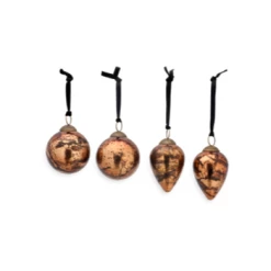 Nkuku Jalshara Baubles - Antique Copper - Set of 4