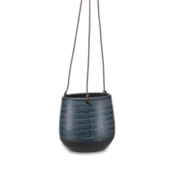 Nkuku Large Black Mahika Hanging Planter