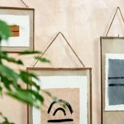 Nkuku Large Brass Frame Portrait