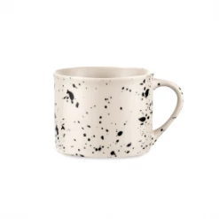 Nkuku Set of 2 Ama Black Splatter Mugs