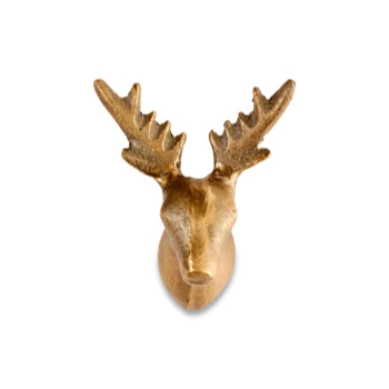 Nkuku Stag Brass Door Knocker 3 Nkuku Stag Brass Door Knocker