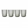 Nkuku Set of 4 Fali Smoke Glass Tumbler