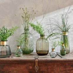 Nkuku Small Glass Smoke Miza Mini Vase 5 Nkuku Small Glass Smoke Miza Mini Vase