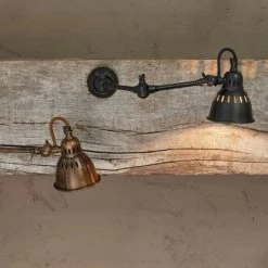 Nkuku Brass Extendable Wall Light