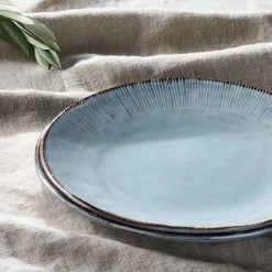 Nkuku Dusty Blue Malia Dinner Plate