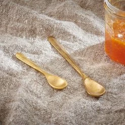 Nkuku Set of 2 Brushed Gold Jahi Spoon