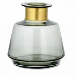 Nkuku Miza Glass Smoke Vase