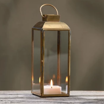 Nkuku Maro Brass Lantern - Tall 2 Nkuku Maro Brass Lantern - Tall