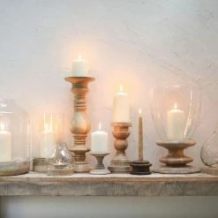 Nkuku Large Idha Tapered Hurricane Lantern