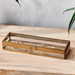 Nkuku Tama Long Brass Jewellery Box