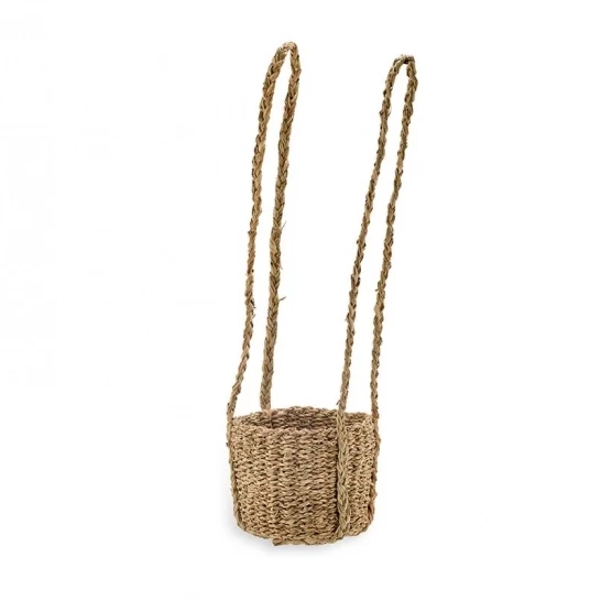 Nkuku Sangdi Seagrass Hanging Planter - Small 1 Nkuku Sangdi Seagrass Hanging Planter - Small