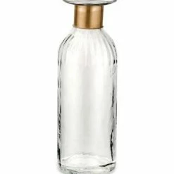 Nkuku Glass Chara Lines Bottle - Large