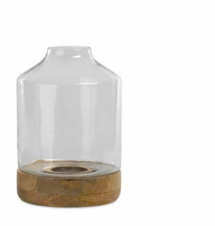 Nkuku Small Idha Tapered Hurricane Lantern 1 Nkuku Small Idha Tapered Hurricane Lantern