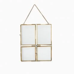 Nkuku Glass Brass Kiko Collage Frame