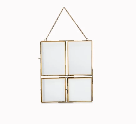 Nkuku Glass Brass Kiko Collage Frame 1 Nkuku Glass Brass Kiko Collage Frame