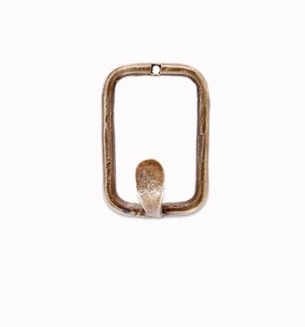 Nkuku Brass Rectangular Tima Hanger 1 Nkuku Brass Rectangular Tima Hanger