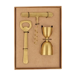 Nkuku Rahuri Brass Cocktail Set