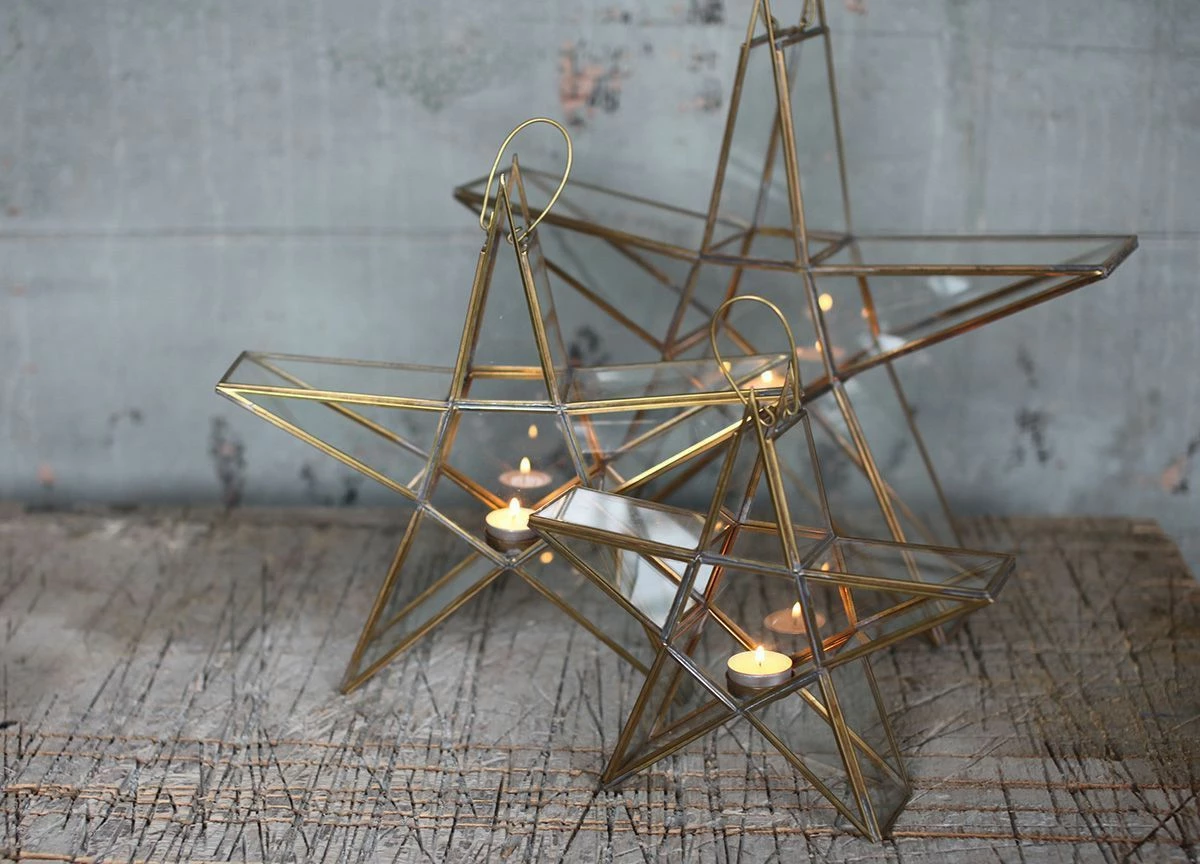 Nkuku Small Antique Zinc Sanwi Standing Star 4 Nkuku Small Antique Zinc Sanwi Standing Star