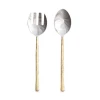 Nkuku Set of 2 Sirkali Gold Salad Server