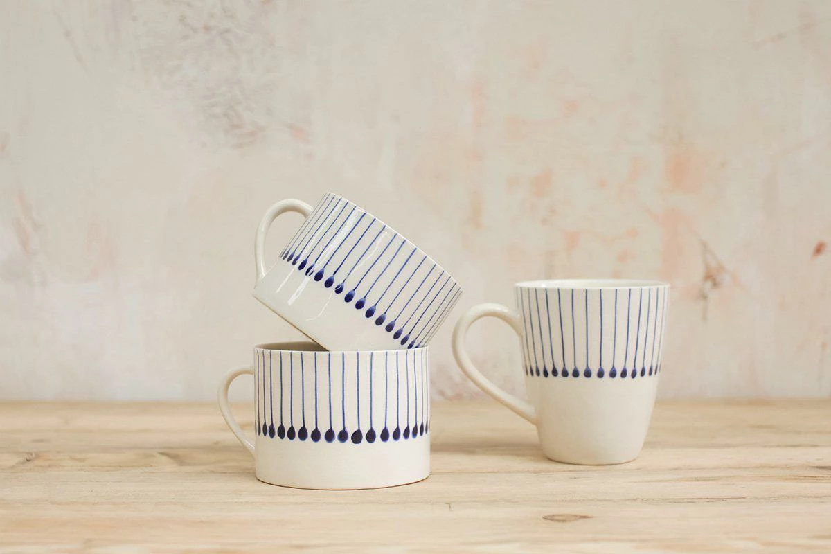 Nkuku Set of 2 Large Indigo Ceramic Iba Mug 3 Nkuku Set of 2 Large Indigo Ceramic Iba Mug