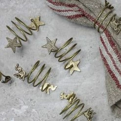 Nkuku Set of 4 Star Napkin Rings