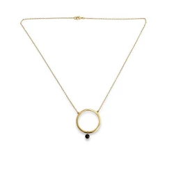 Nkuku Zana Onyx Drop Necklace