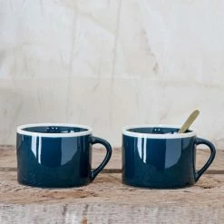 Nkuku Large Dark Teal Datia Mug