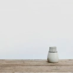 Nkuku Small Ceramic Black & White Matchstick Vase 4 Nkuku Small Ceramic Black & White Matchstick Vase