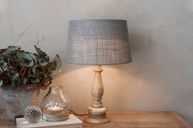 Nkuku Usha Mango Wood Lamp 2 Nkuku Usha Mango Wood Lamp