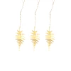 Nkuku Tabwa Leaf Decorations - Fern Leaf - Set of 3