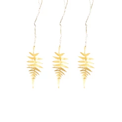 Nkuku Tabwa Leaf Decorations - Fern Leaf - Set of 3