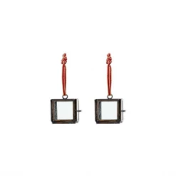 Nkuku Set Of 2 Tiny Kiko Box Decorations - Antique Brass