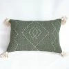 Nkuku Recycled Cushion in Moss
