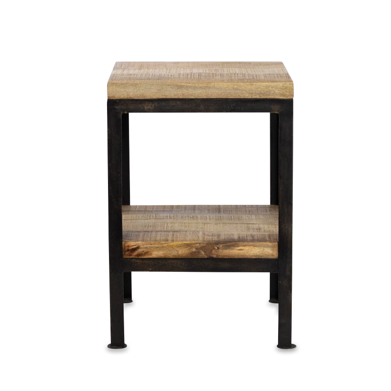 Nkuku Kaleri Iron and Mango Wood Side Table 1 Nkuku Kaleri Iron and Mango Wood Side Table