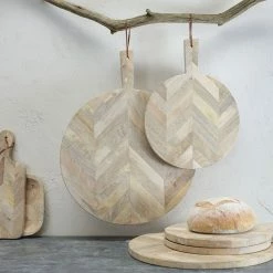 Nkuku Large Wooden Nalbari Pizza Board 8 Nkuku Large Wooden Nalbari Pizza Board