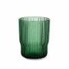 Nkuku Teal Fali Glass Tumbler - Set of 4