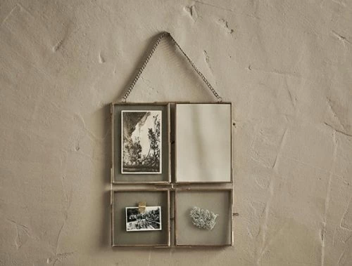 Nkuku Glass Brass Kiko Collage Frame 2 Nkuku Glass Brass Kiko Collage Frame