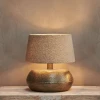 Nkuku Large Lumbu Lamp with Large Dia Jute Lampshade