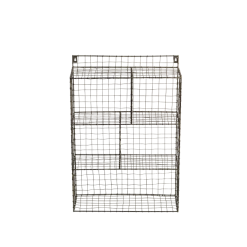 Nkuku Large Distressed Grey Locker Room Shelf Unit