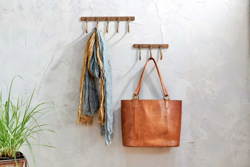 Nkuku Small Antique Brass Kuna Iron Hooks 2 Nkuku Small Antique Brass Kuna Iron Hooks