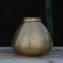 Nkuku Large Nami Brass Vase